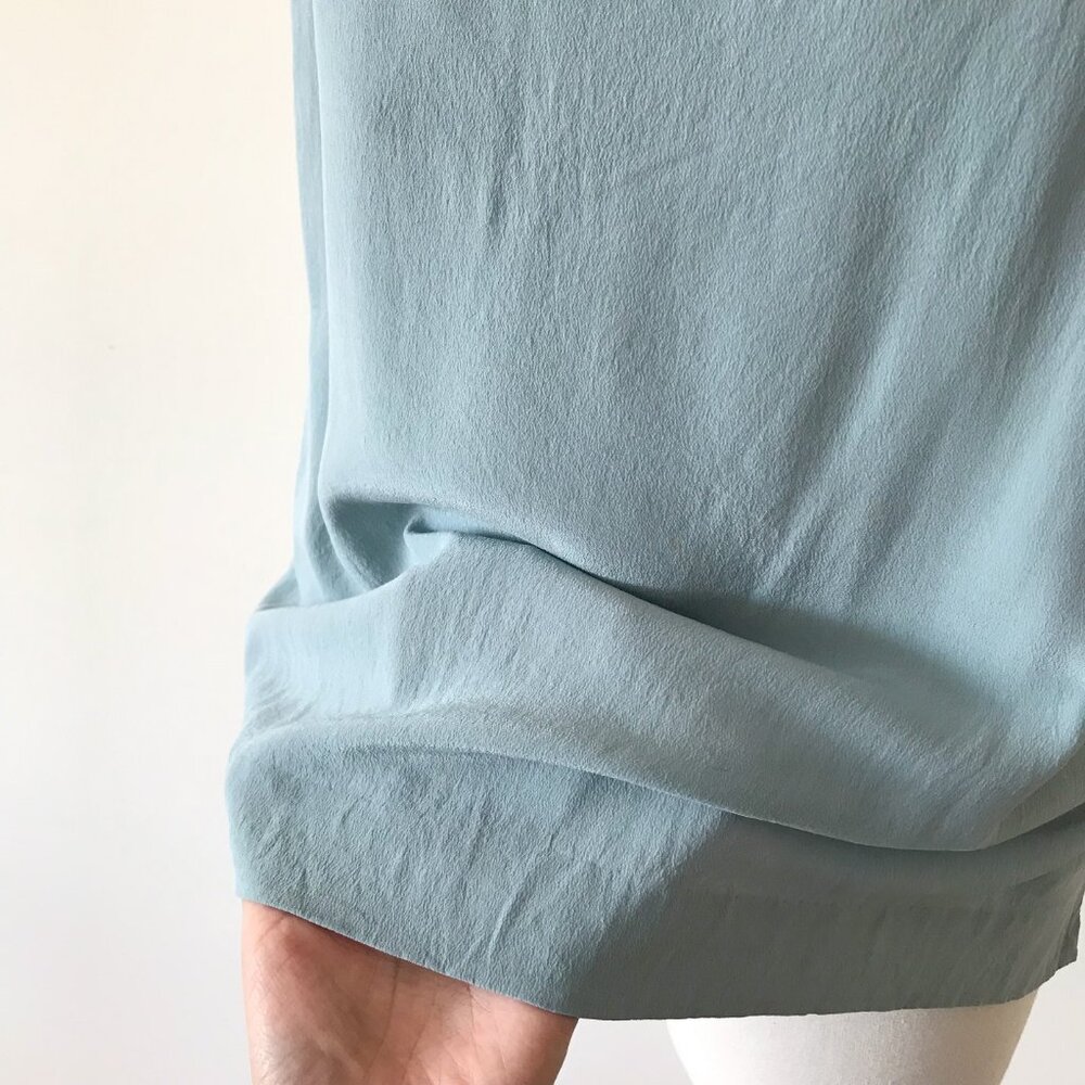 Everlane silk camisole silk shirt silk blouse silk top mint green - Picture 5 of 7